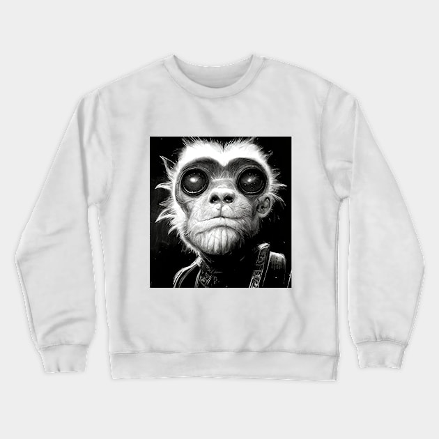 Galactic Monkey Crewneck Sweatshirt by HereticStore